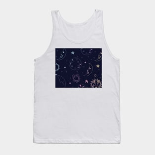 holographic moon Tank Top